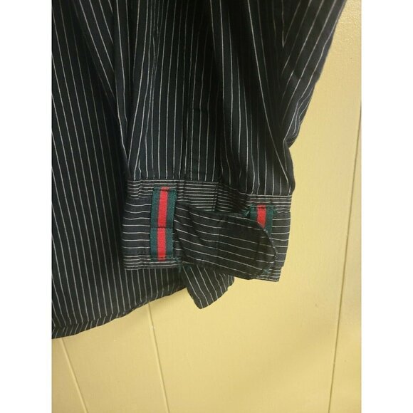 Eight 732 2XL Long Sleeve Button Down Shirt - Black/White - Picture 4 of 7